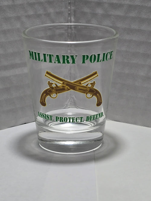 Army Branch Shot Glasses | Military | 1.6oz Glass