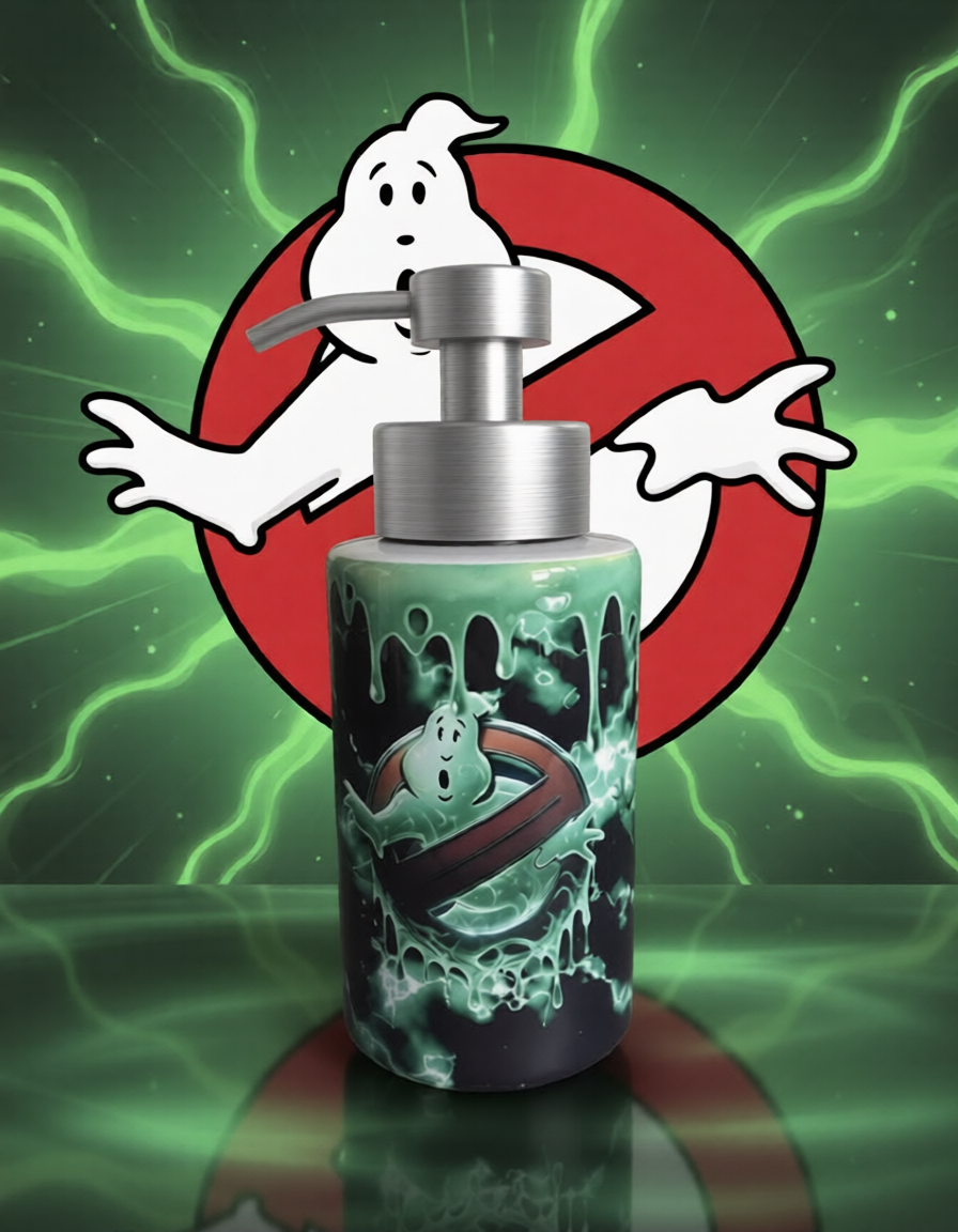 Ghostbuster Logo w/Slimer Hand Soap/Lotion Dispenser