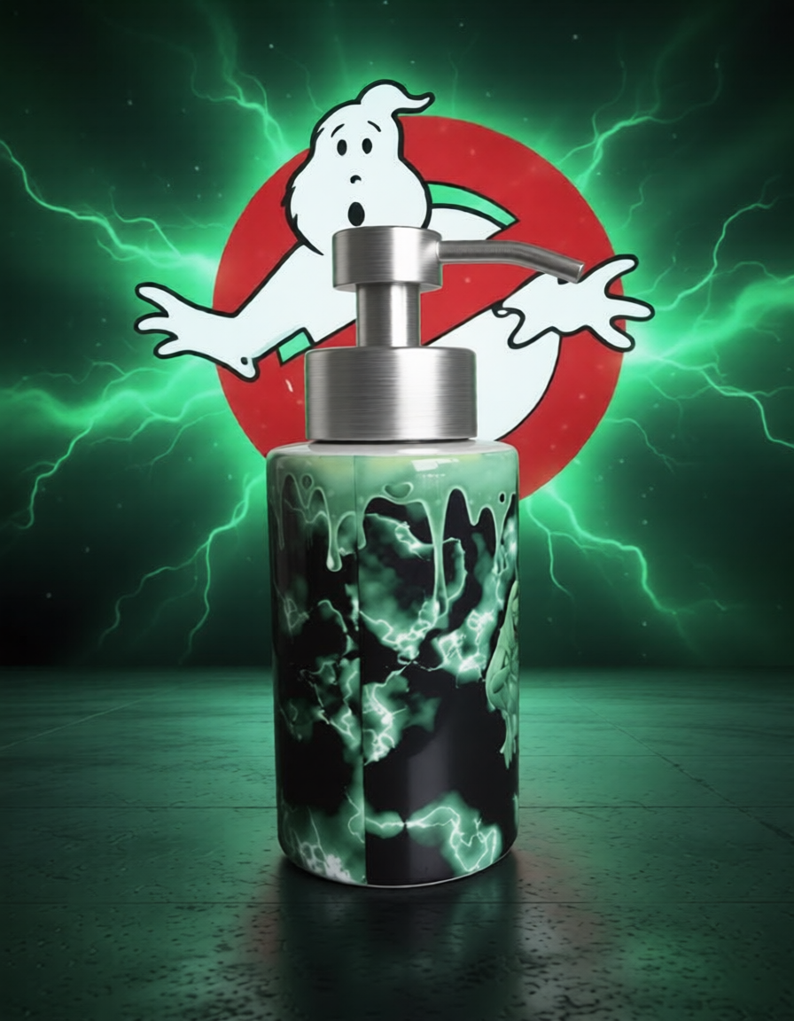 Ghostbuster Logo w/Slimer Hand Soap/Lotion Dispenser