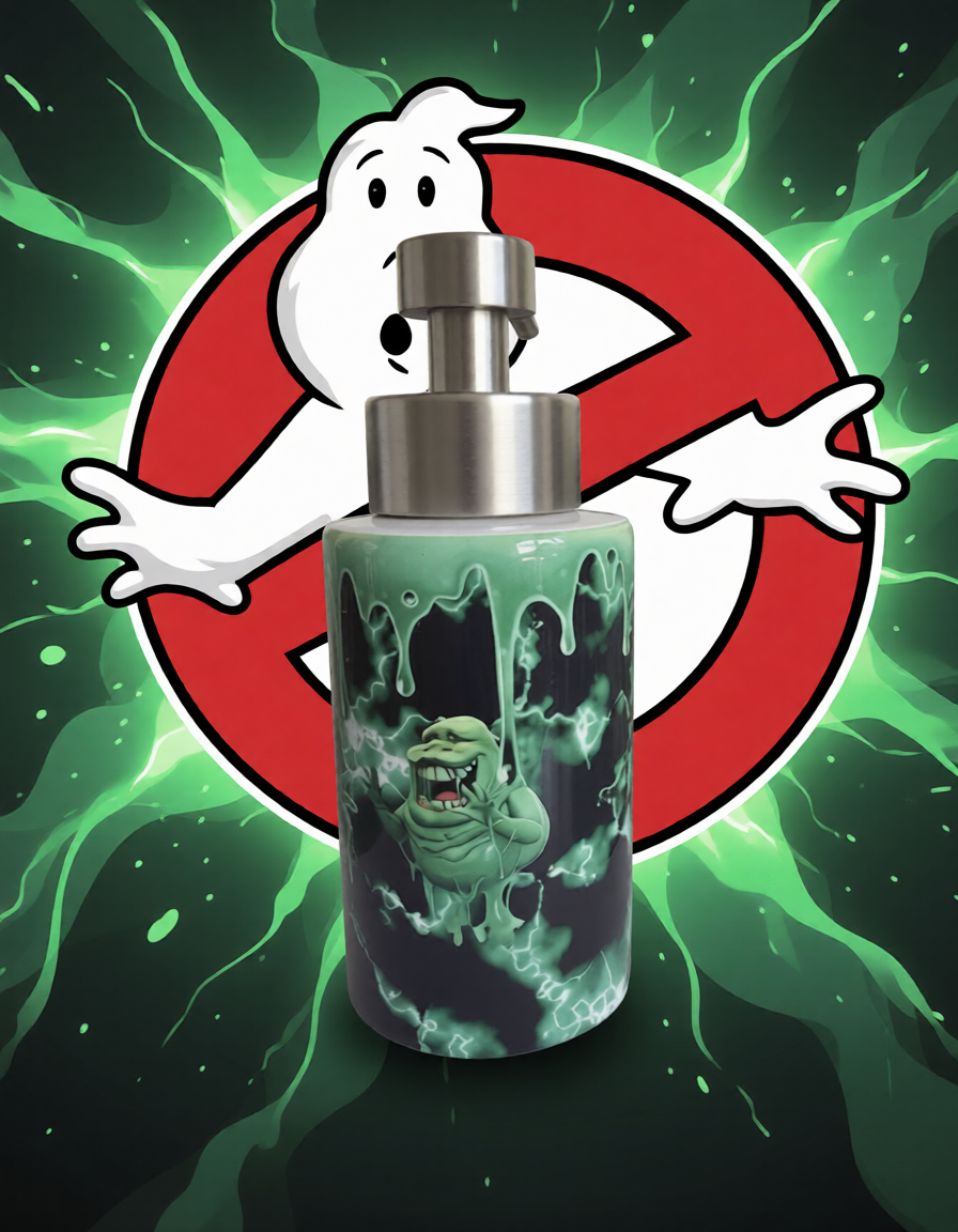 Ghostbuster Logo w/Slimer Hand Soap/Lotion Dispenser