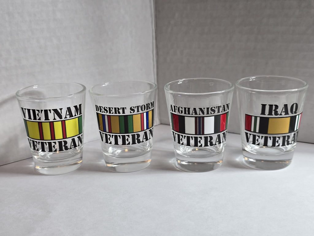 Veteran Shot Glasses | 1.6oz Glass