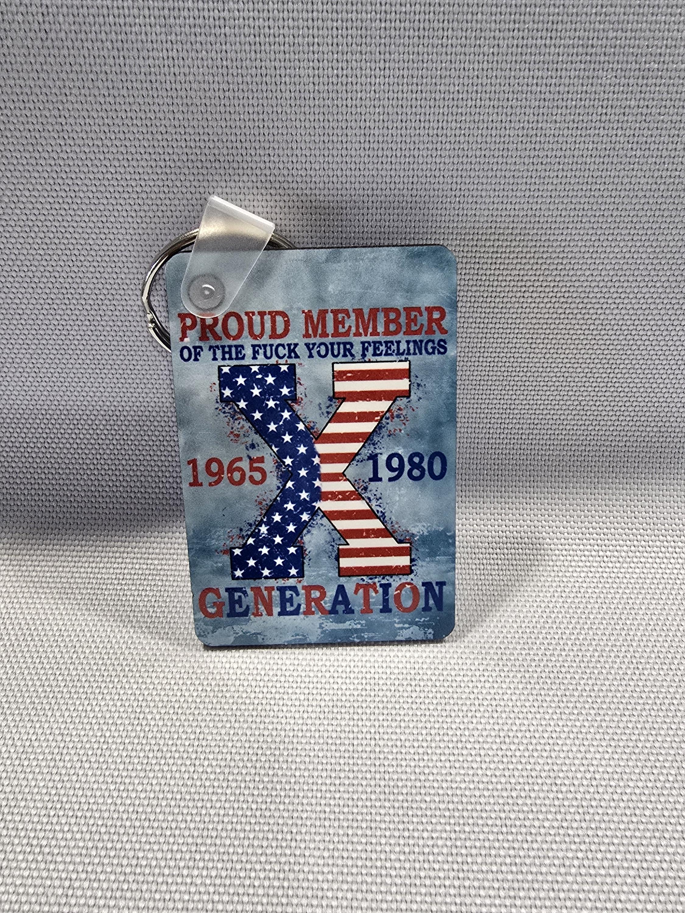 Generation X Keychain | Proud Member