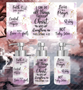 Inspirational Religious Sayings Hand Soap/Lotion Dispenser